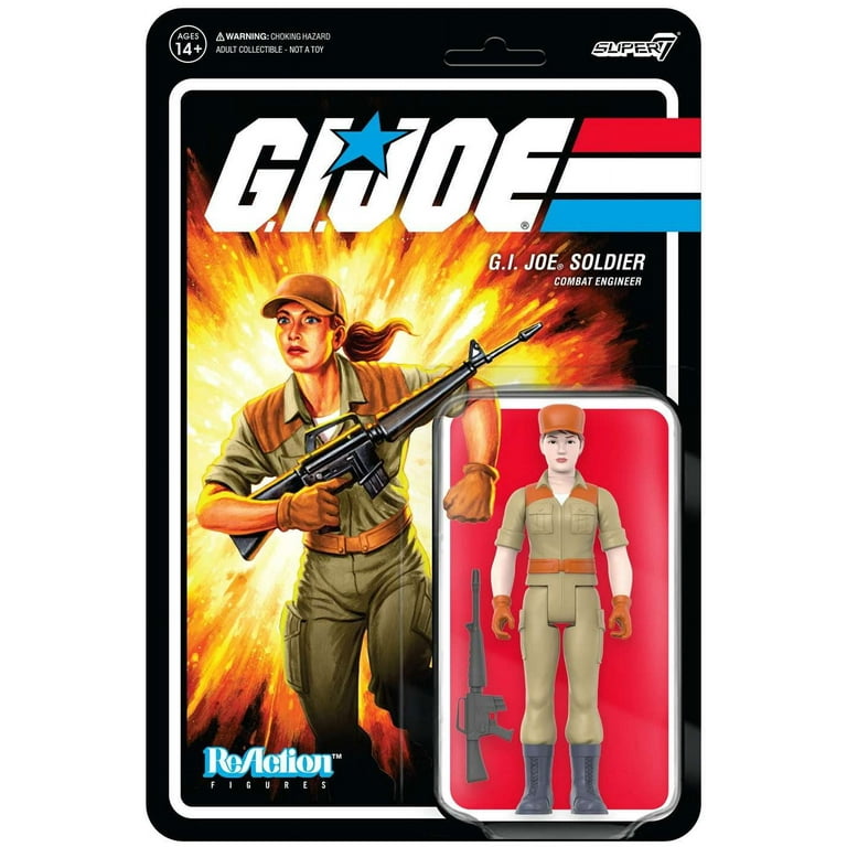 G.I. Joe Soldier Combat Engineer White Pony Tail Super 7