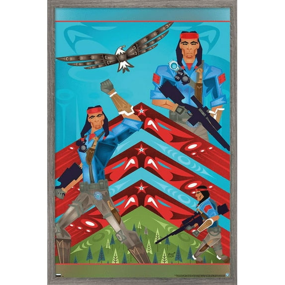 G.I. Joe - Spirit Wall Poster, 14.725" x 22.375", Framed