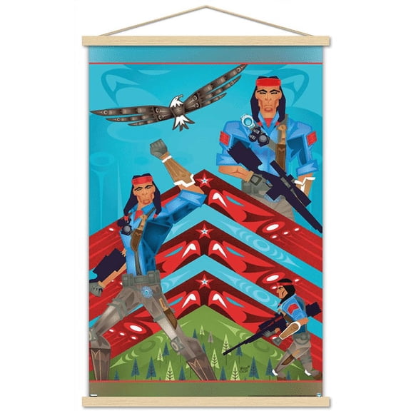 G.I. Joe - Spirit Wall Poster with Wooden Magnetic Frame, 22.375" x 34"