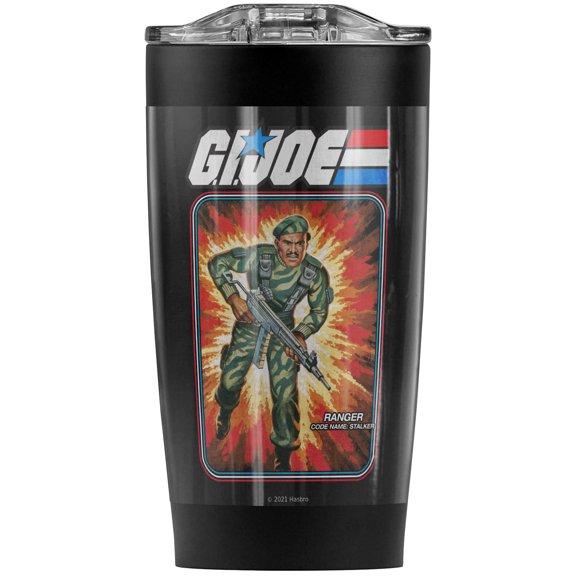 G.I. Joe/Stalker Card Stainless Steel Tumbler 20 oz Coffee Travel Mug/Cup, Vacuum Insulated & Double Wall with Leakproof Sliding Lid | Great for Hot Drinks and Cold Beverages