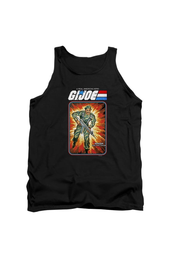 G.I. Joe Stalker Card Unisex Adult Tank Top, Black, Small