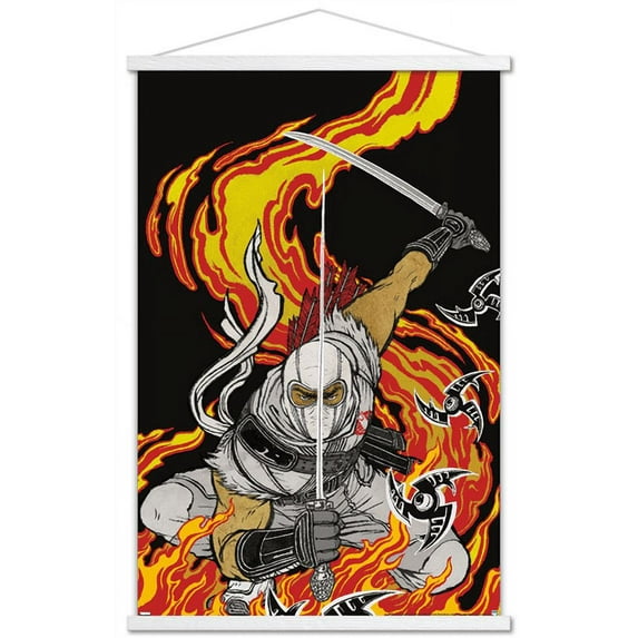 G.I. Joe - Storm Shadow Wall Poster with Wooden Magnetic Frame, 22.375" x 34"