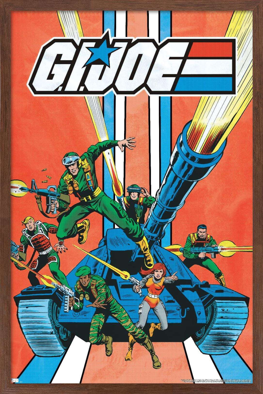 G.I. Joe - Tank Wall Poster, 22.375" x 34", Framed