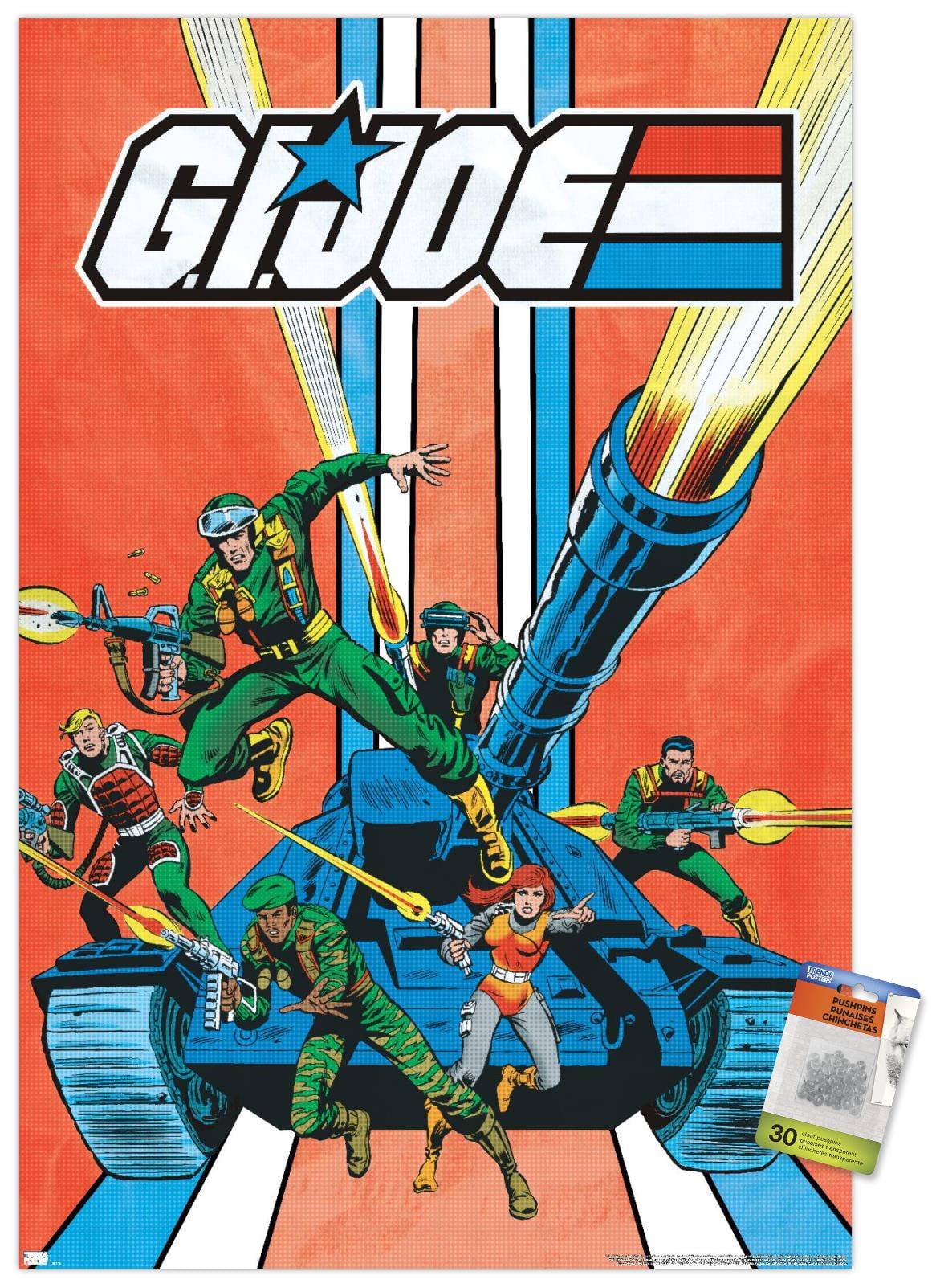 G.I. Joe - Tank Wall Poster with Pushpins, 22.375