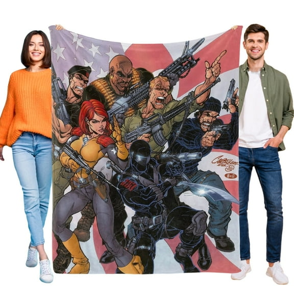 G.I. Joe Throw Blanket Gifts for Fans Lover Girls Boys Women Present Hoodie Him Bed 30"x40"