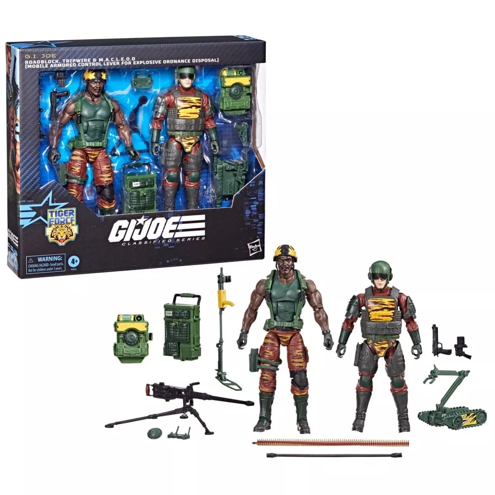 GI Joe Classified Series Roadblock, Tripwire & M.A.C.L.E.O.D Action ...