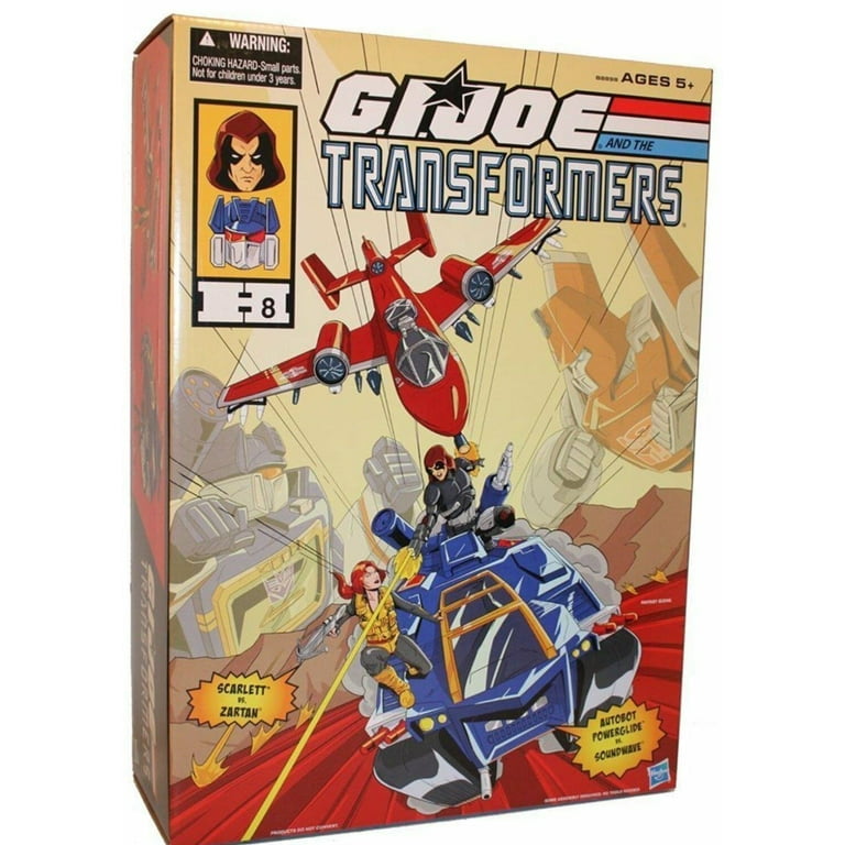 G.I.Joe Transformers Toy Set: Autobot Powerglide vs Soundwave