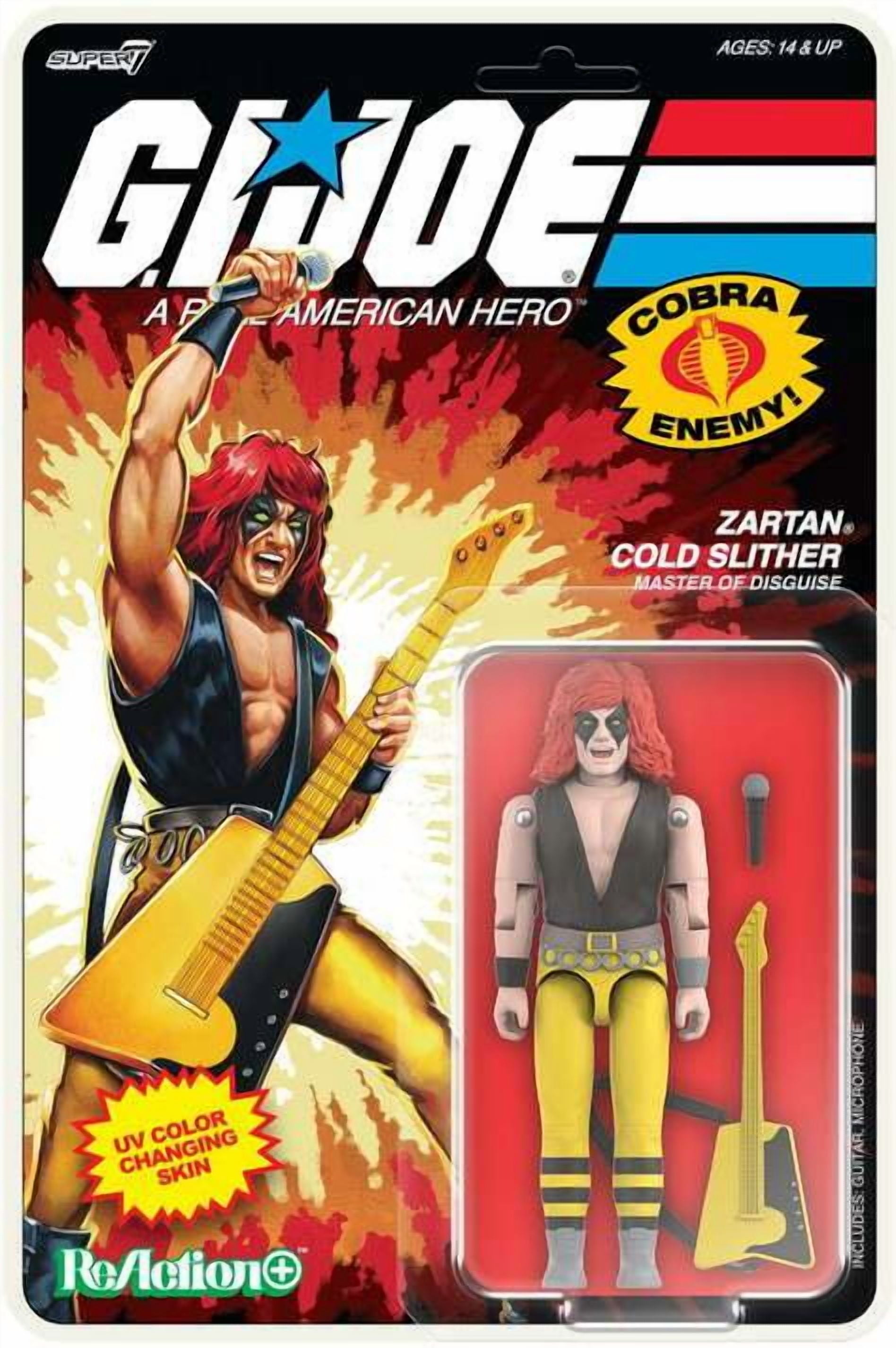 G.I. Joe Zartan Cold Slither Master of Disguise Super7 Reaction