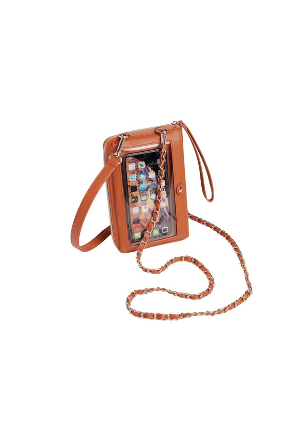 Faux Leather Wallet Crossbody with Two Straps (Haze)