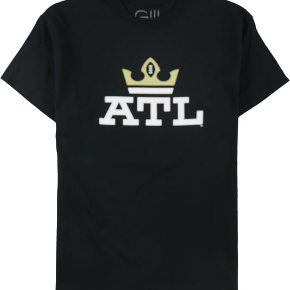 G-III Sports Mens ATL Graphic T-Shirt, Black, Large