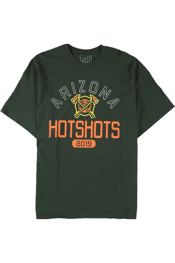 Mens Arizona Hotshots Graphic T-Shirt, Green, Large