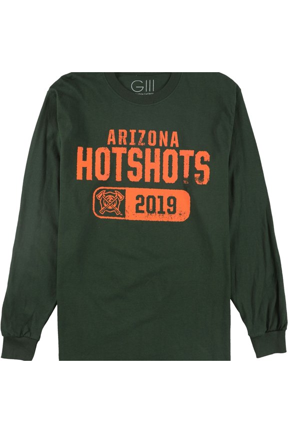 Mens Arizona Hotshots Graphic T-Shirt, Green, XX-Large