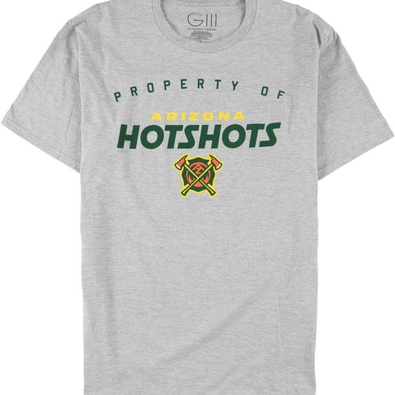 G-III Sports Mens Arizona Hotshots Graphic T-Shirt, Grey, X-Large