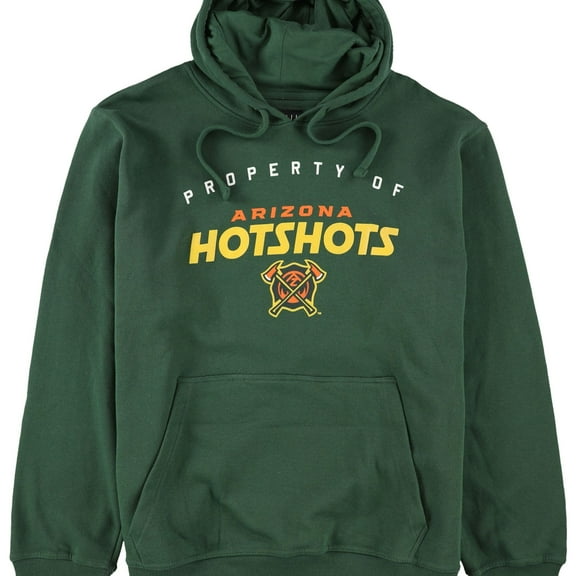 G-III Sports Mens Arizona Hotshots Hoodie Sweatshirt, Green, Large