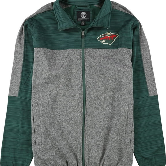 G-III Sports Mens Minnesota Wild Jacket, Grey, Large
