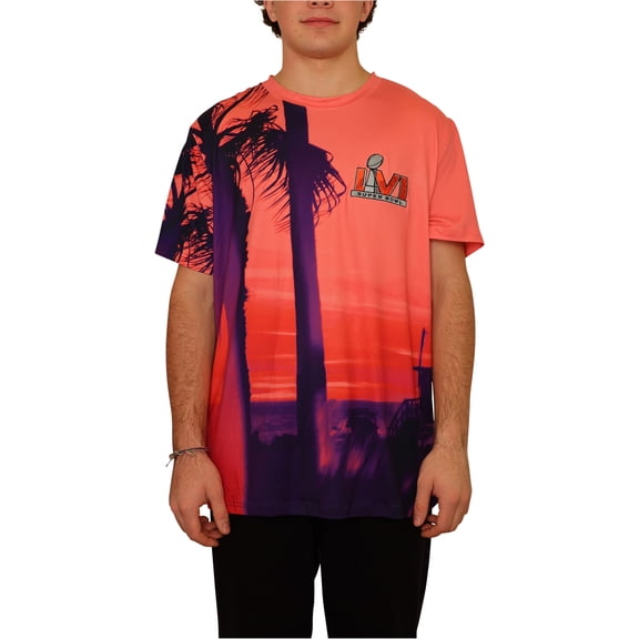 G-III Sports Mens Super Bowl LVI Graphic T-Shirt, Pink, Medium