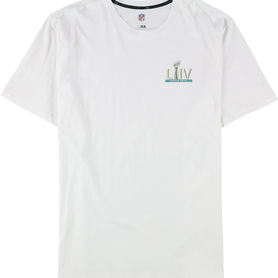 G-III Sports Mens SuperBowl LIV Graphic T-Shirt, White, X-Large