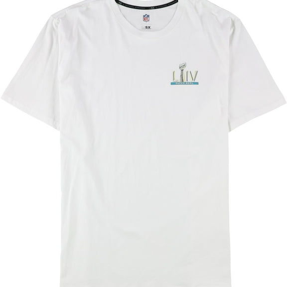 G-III Sports Mens SuperBowl LIV Graphic T-Shirt, White, X-Large