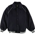 thumbnail image 1 of G-III Sports Mens Wool Bomber Jacket, Blue, XX-Large, 1 of 2