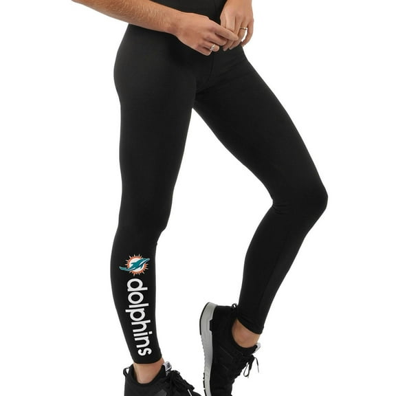 G-III Sports Womens Dolphins Casual Leggings, Black, X-Small