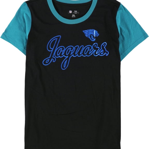 G-III Sports Womens Jaguars Graphic T-Shirt, Black, Large