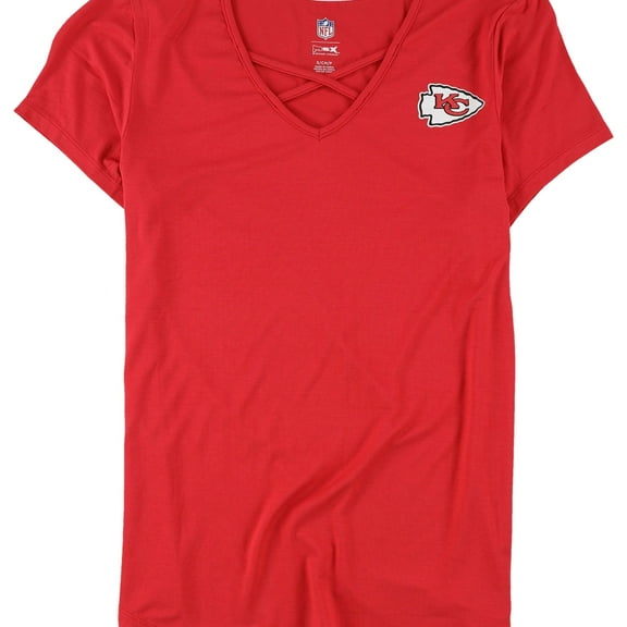 G-III Sports Womens Kansas City Graphic T-Shirt, Red, Small