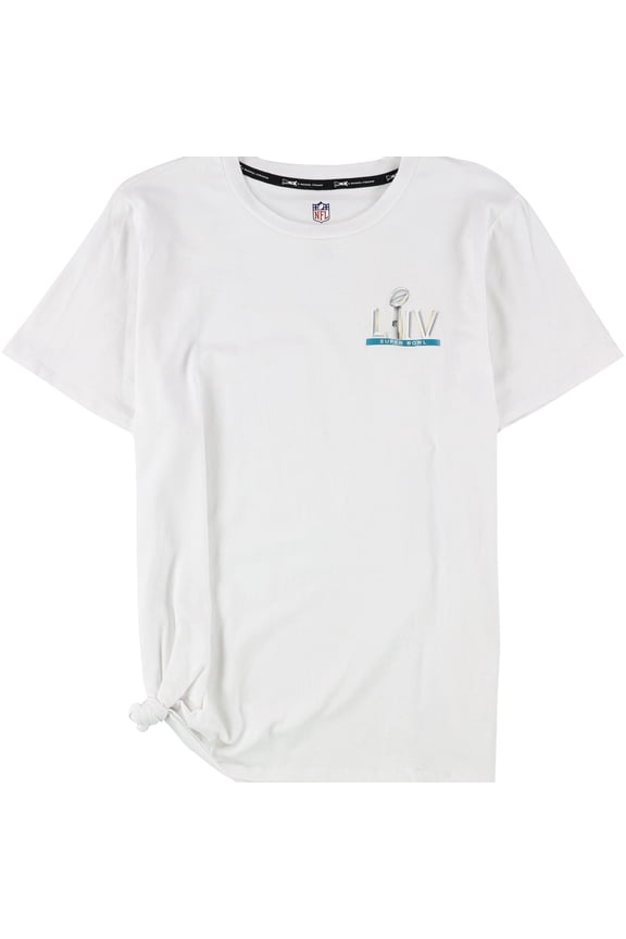 Womens SuperBowl LIV Graphic T-Shirt, White, Medium