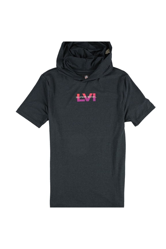 Womens Superbowl LVI Hooded Graphic T-Shirt, Grey, X-Large