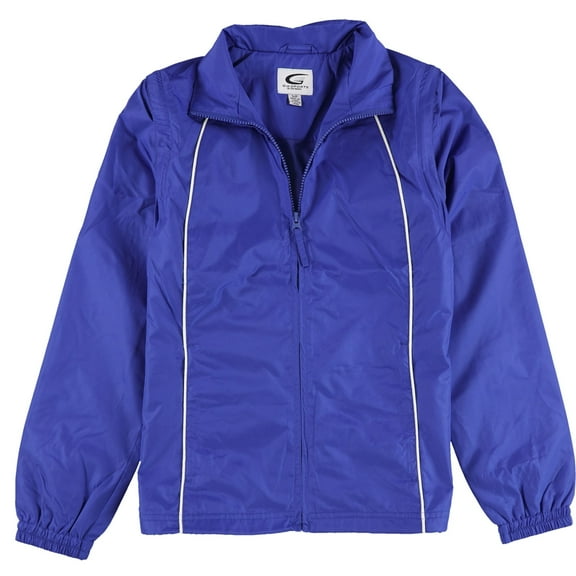 G-III Sports Womens The Rivalry 2 In One Track Jacket, Blue, X-Large