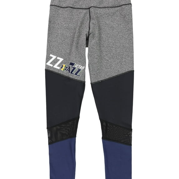 G-III Sports Womens Utah Jazz Compression Athletic Pants, Grey, Medium