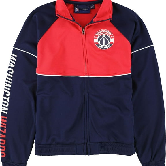 G-III Sports Womens Washington Wizards Track Jacket Sweatshirt, Multicoloured, Small