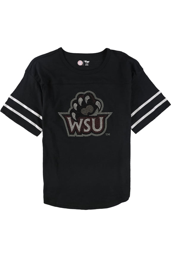 Womens Weber State Wildcats Embellished T-Shirt, Black, Large