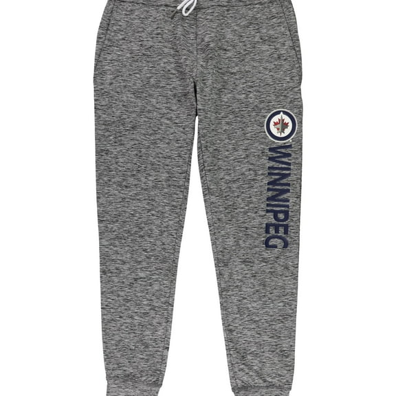 G-III Sports Womens Winnipeg Jets Athletic Jogger Pants, Grey, Medium