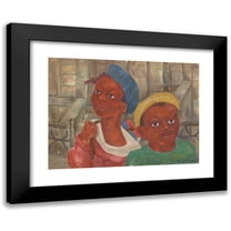 G Kahn 14x11 Black Modern Framed Museum Art Print Titled - Two Boys (1935 - 1943)