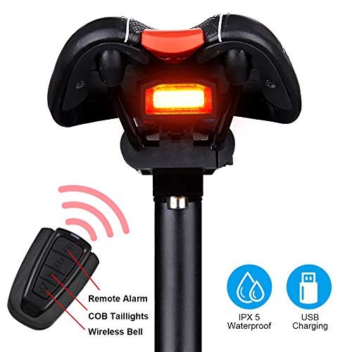 G Keni Bike Tail Light Rechargeable, AntiTheft Alarm, Warning Electric