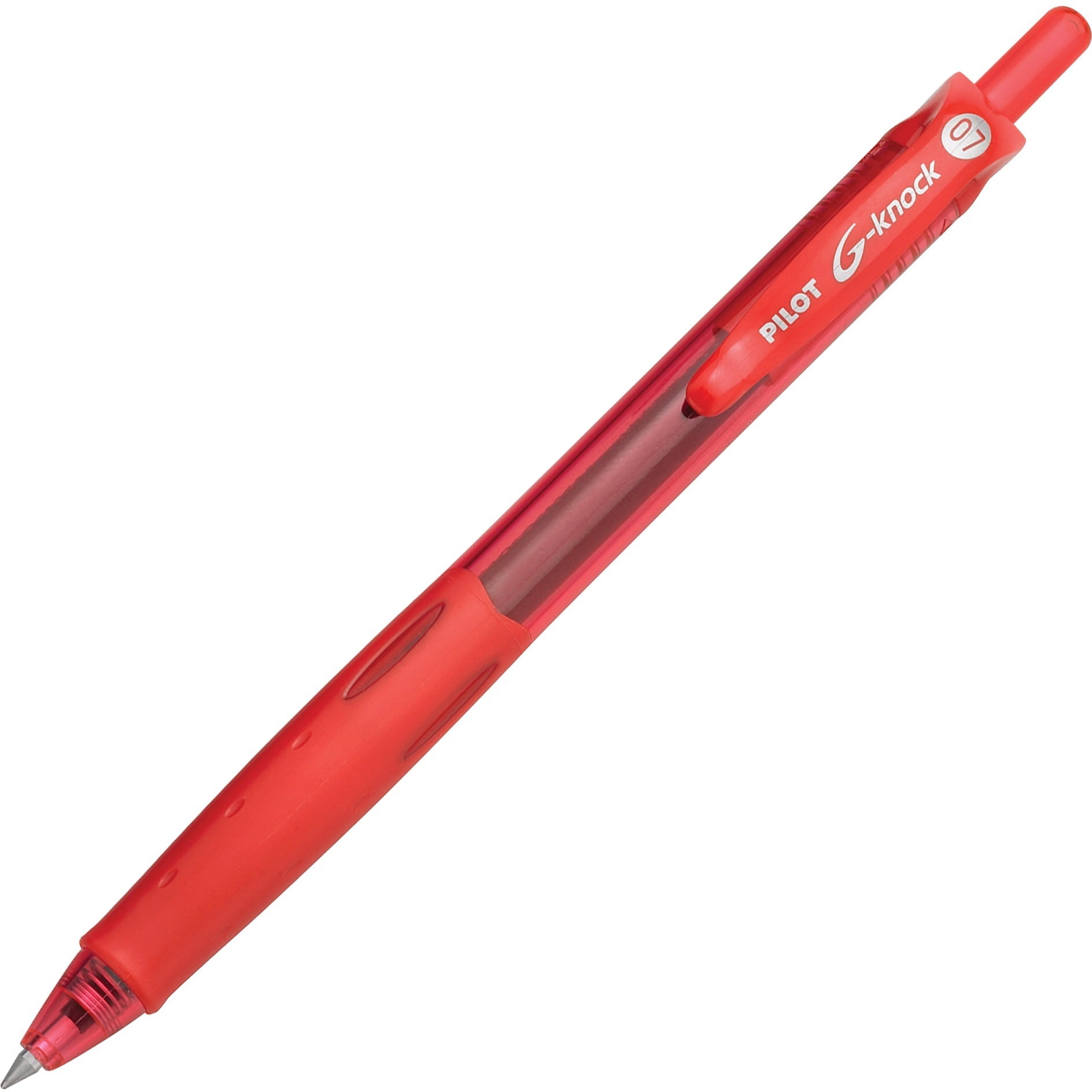 G-Knock Begreen Gel Pen, Retractable, Fine 0.7 Mm, Red Ink, Red Barrel, Dozen | Bundle of 5 Dozen