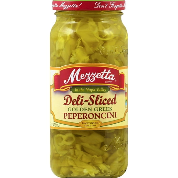 G L Mezzetta Peppers, Gld Gr Slc Pprnc, 16-Ounce (Pack of 6)