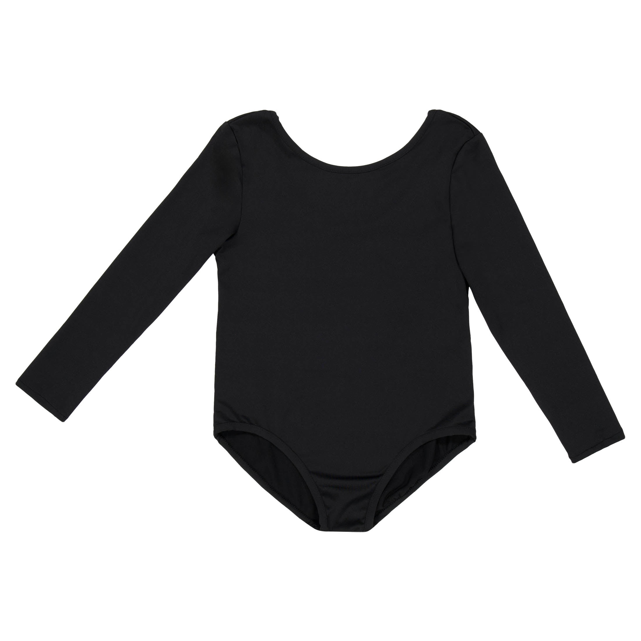 Long Sleeve Leotard Costume Accessory for Children, Black, L (10/12), Halloween by Way To Celebrate