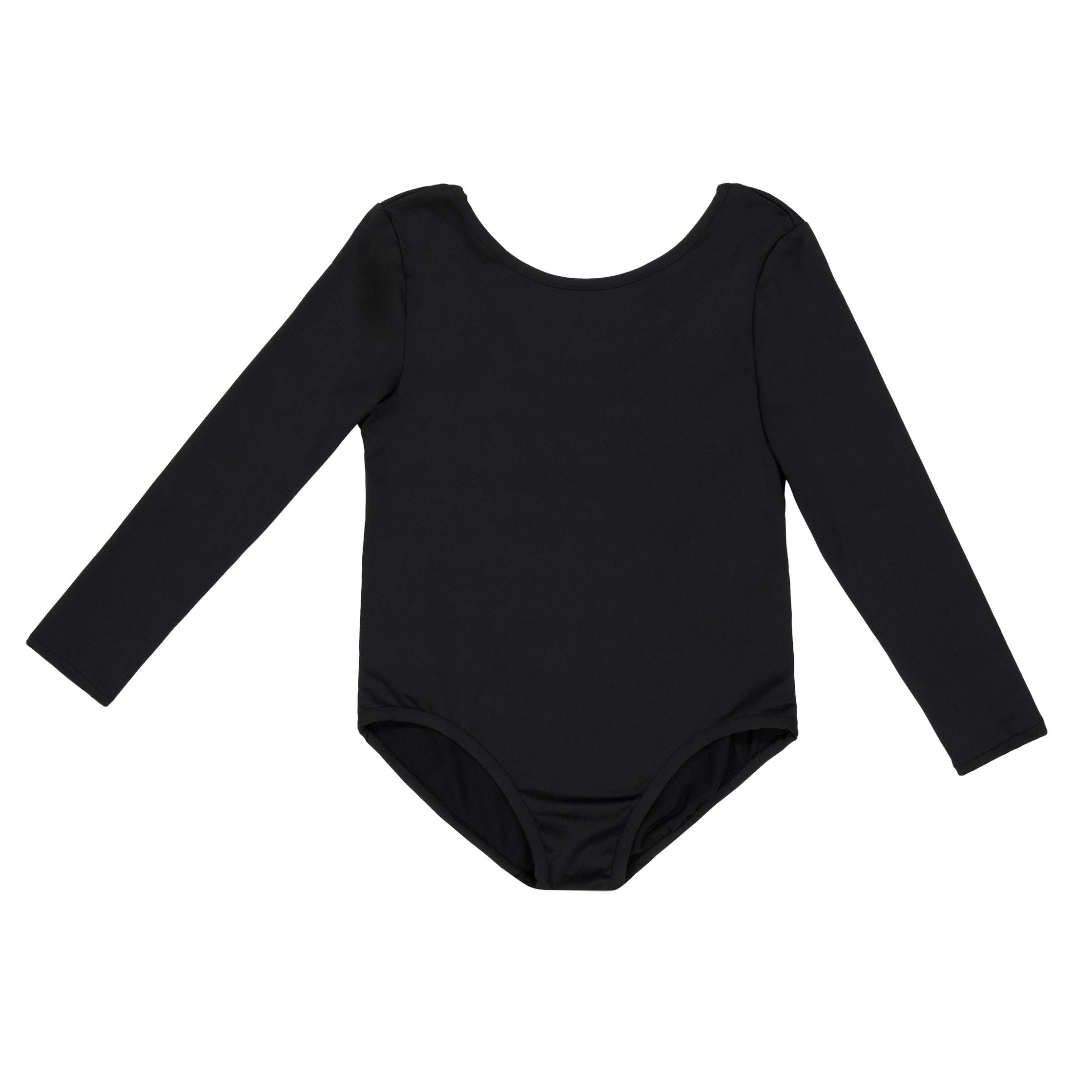 Long Sleeve Leotard Costume Accessory for Children, Black, XL (14/16), Halloween by Way To Celebrate