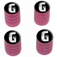 thumbnail image 1 of G Letter Distressed Tire Rim Wheel Aluminum Valve Stem Caps, Multiple Colors, 1 of 1