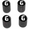 thumbnail image 1 of G Letter Distressed Tire Rim Wheel Aluminum Valve Stem Caps, Multiple Colors, 1 of 1