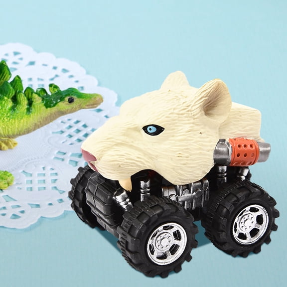 G Lion Pull Back Toy Car Mini Vehicle For Kids Gift Inertial Friction Power Fun Design Safe Material Playtime Activity Safari Theme
