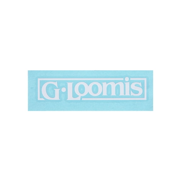 G. Loomis Fishing GLM BLOCK LOGO DECAL WHITE SM Stickers [GDECALSWH]