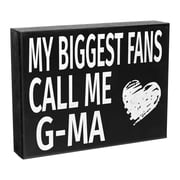 G-Ma Gift, Gift for G-Ma, My Biggest Fans Call Me G-Ma Sign, Gifts for G-Ma Mothers Day, G-Ma Decor, Made in USA