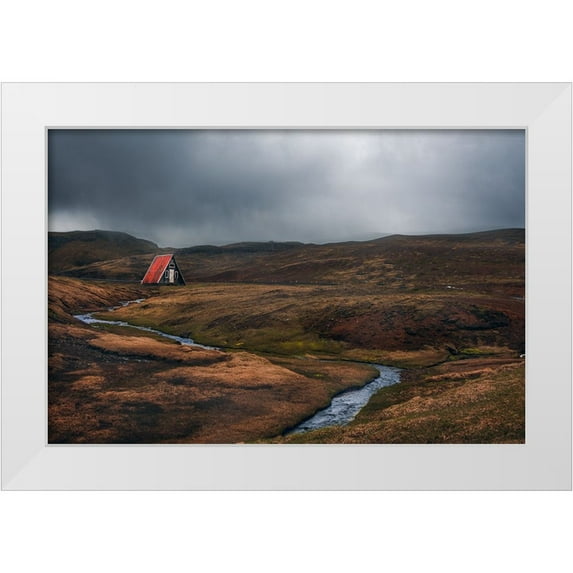 G, May 14x11 White Modern Wood Framed Museum Art Print Titled - Solitude