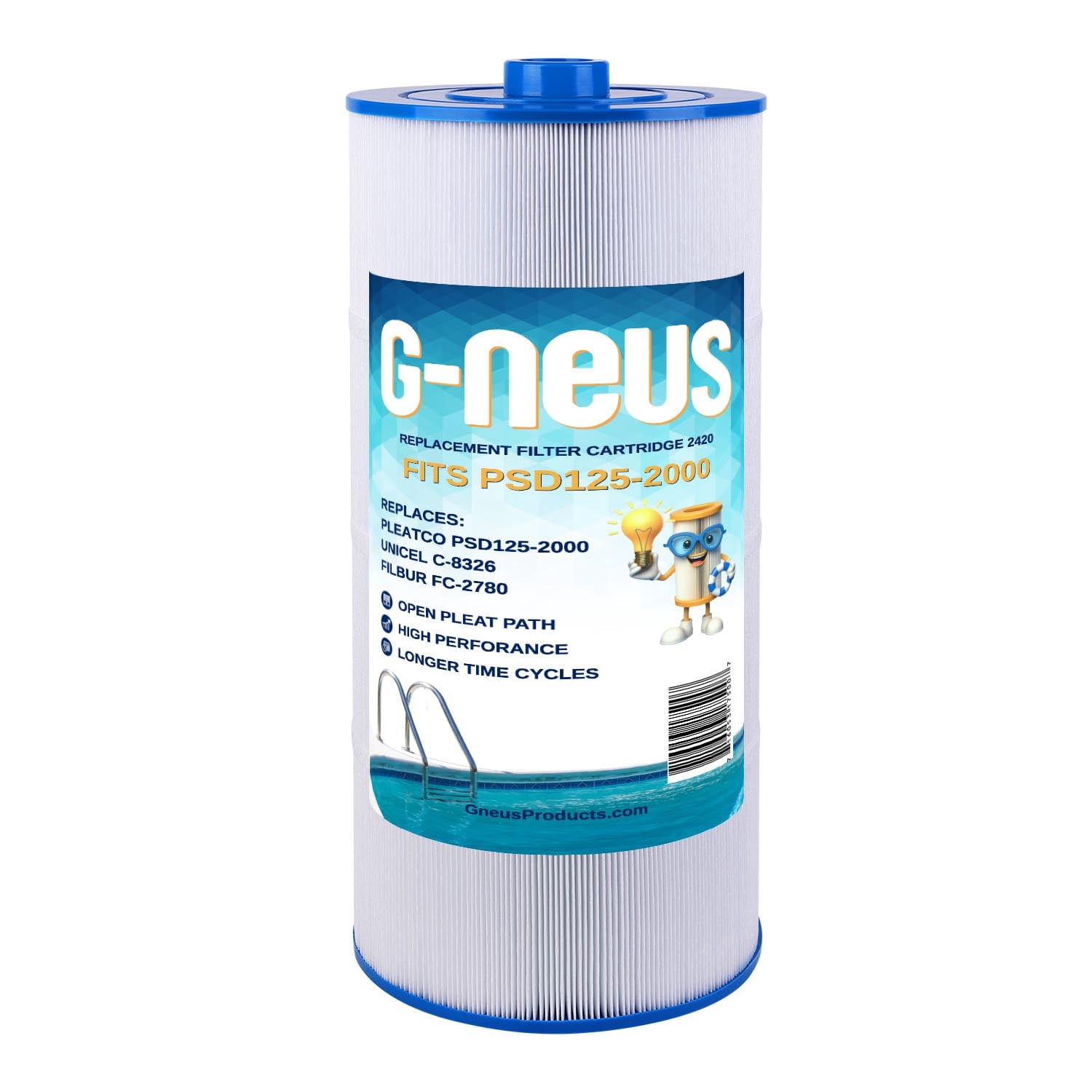Spa/Whirlpool Filter Ersatz – Kompatibel Mit Unicel C-8326, FC-2780, Sundance U.a., 125 Sq.ft, 48,3 Cm