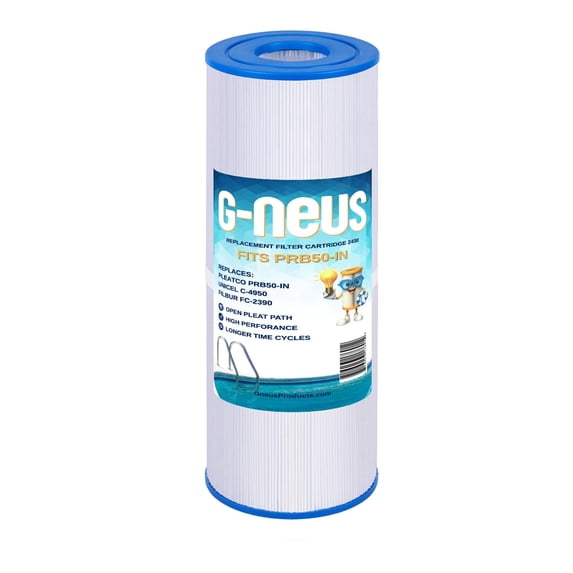 G-NEUS Spa & Hot Tub Filter | Replaces Pleatco PRB50-IN, Unicel C-4950, Guardian 413-212-02, Filbur FC-2390 | 50 Sq Ft Coverage | High Performance Replacement Cartridge, 1 Pack