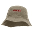 thumbnail image 1 of G.O.A.T Embroidered Bucket Hat - Natural OSFM, 1 of 5