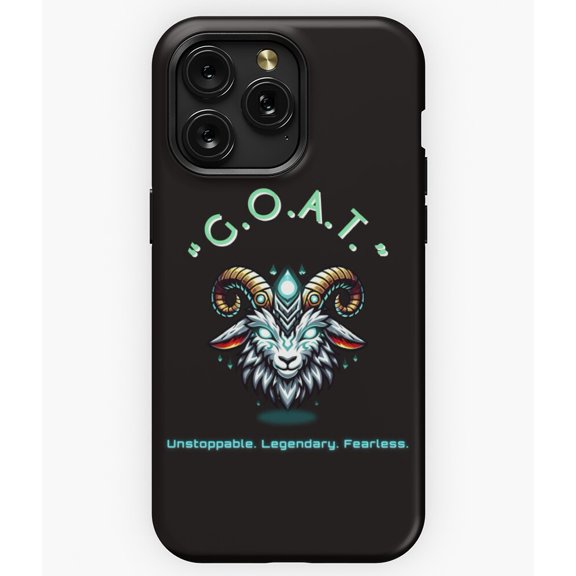 G.O.A.T. Futuristic Ram Art Design Graphic A2798 Phone Case for iPhone 11 to 17 Pro Max