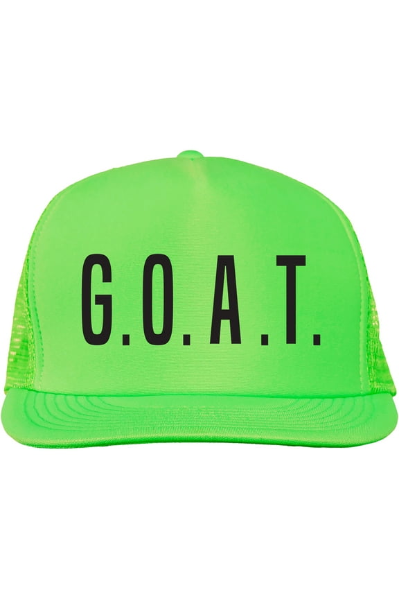 G.O.A.T (Greatest Of All Time) Neon truckers mesh snap back hat